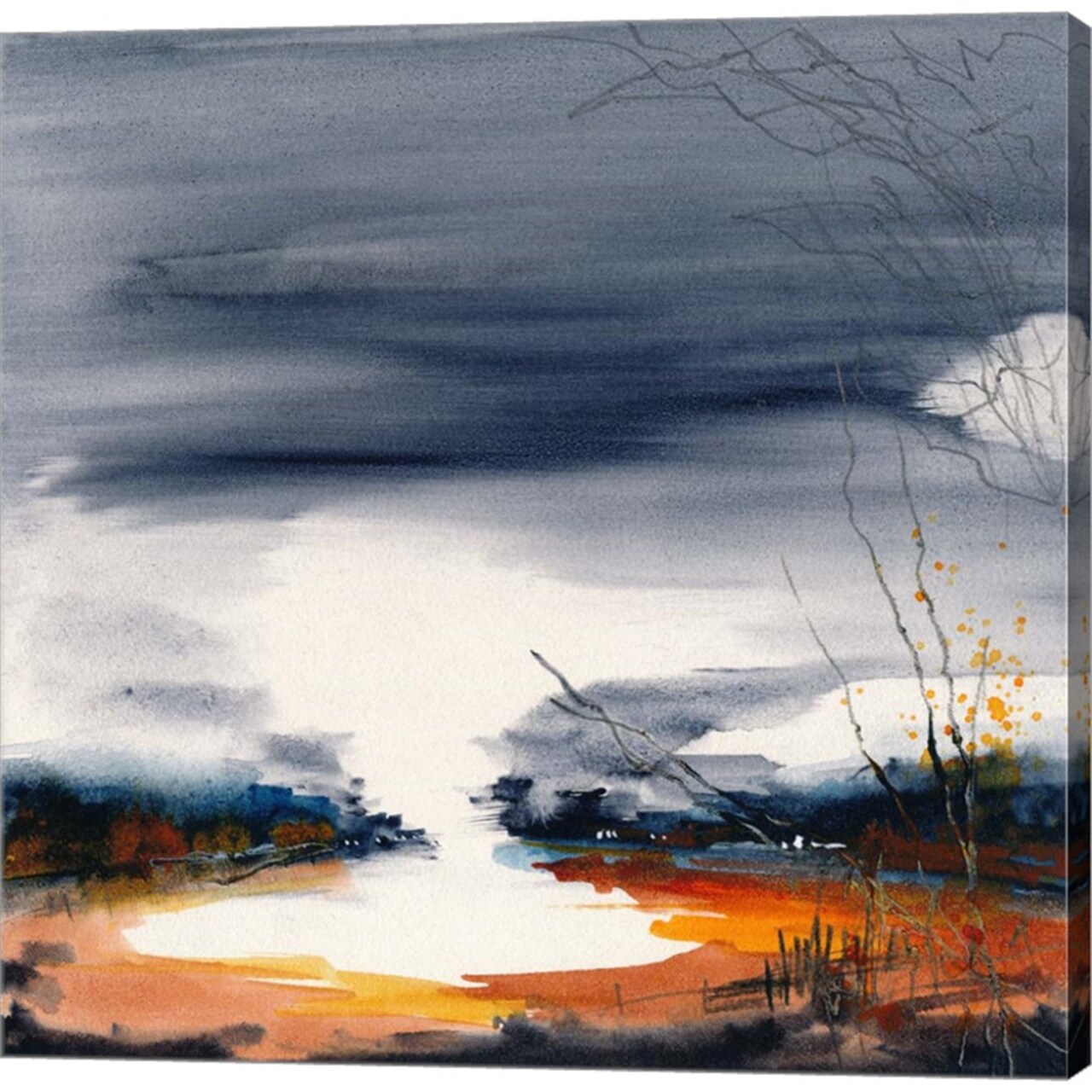 Toward The Sky Deep Water by Caryn Vainio 24" x 24" Canvas Wall Art